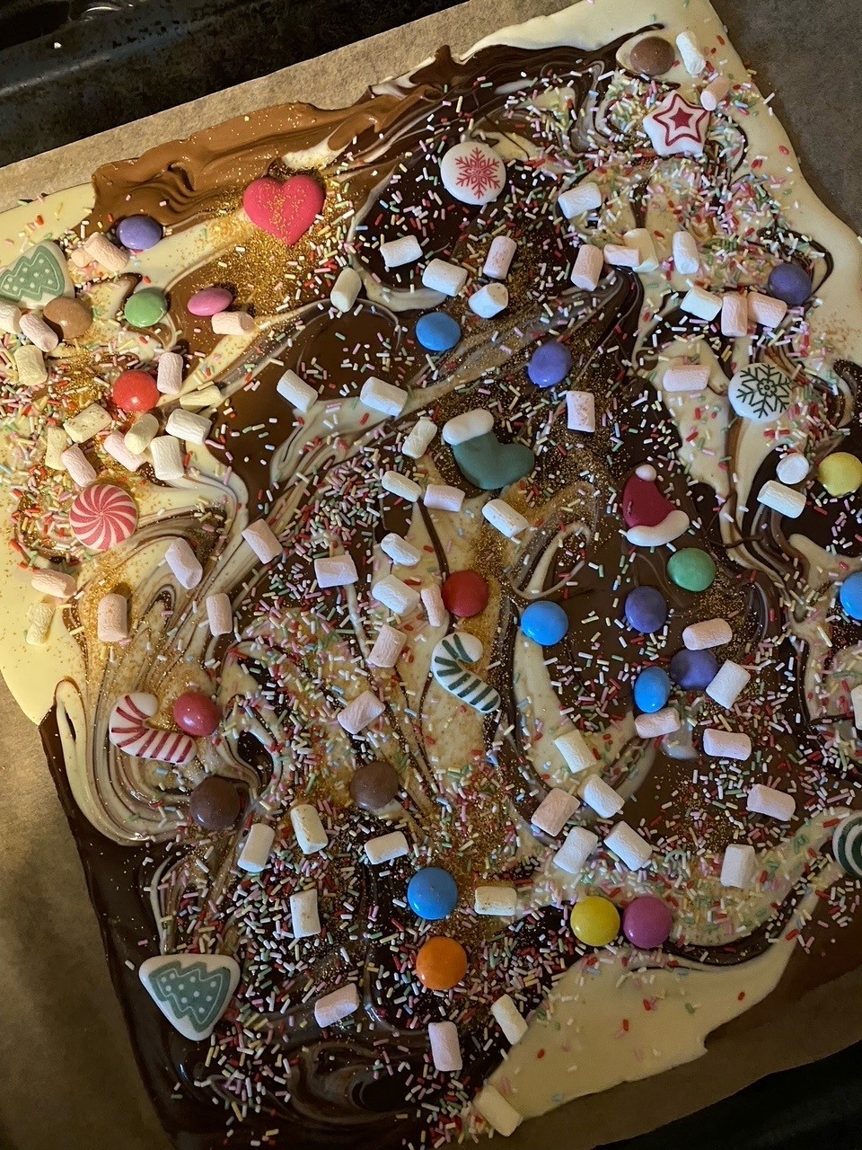 plaque chocolat de noël